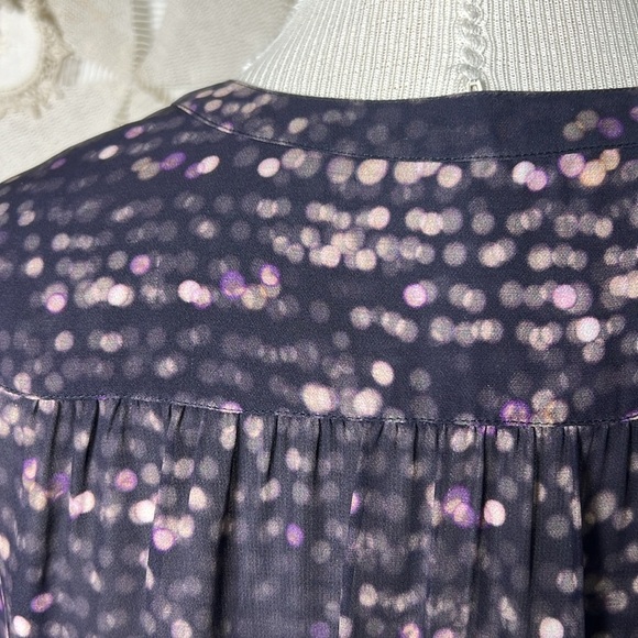 Tory Burch Silk Confetti Print Blouse Size Small - Picture 8 of 9